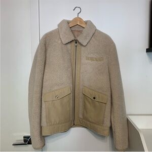 Saks Fifth Avenue Tan Sherpa Jacket
Size Medium